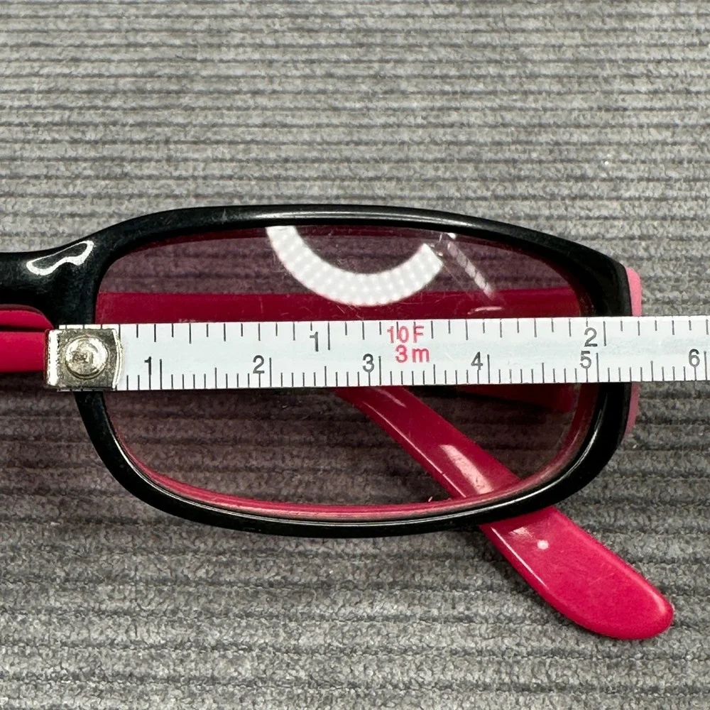 Kerastase Y2K Sunglasses Black Pink Rectangular Wave Temple K50033 C044 51-15